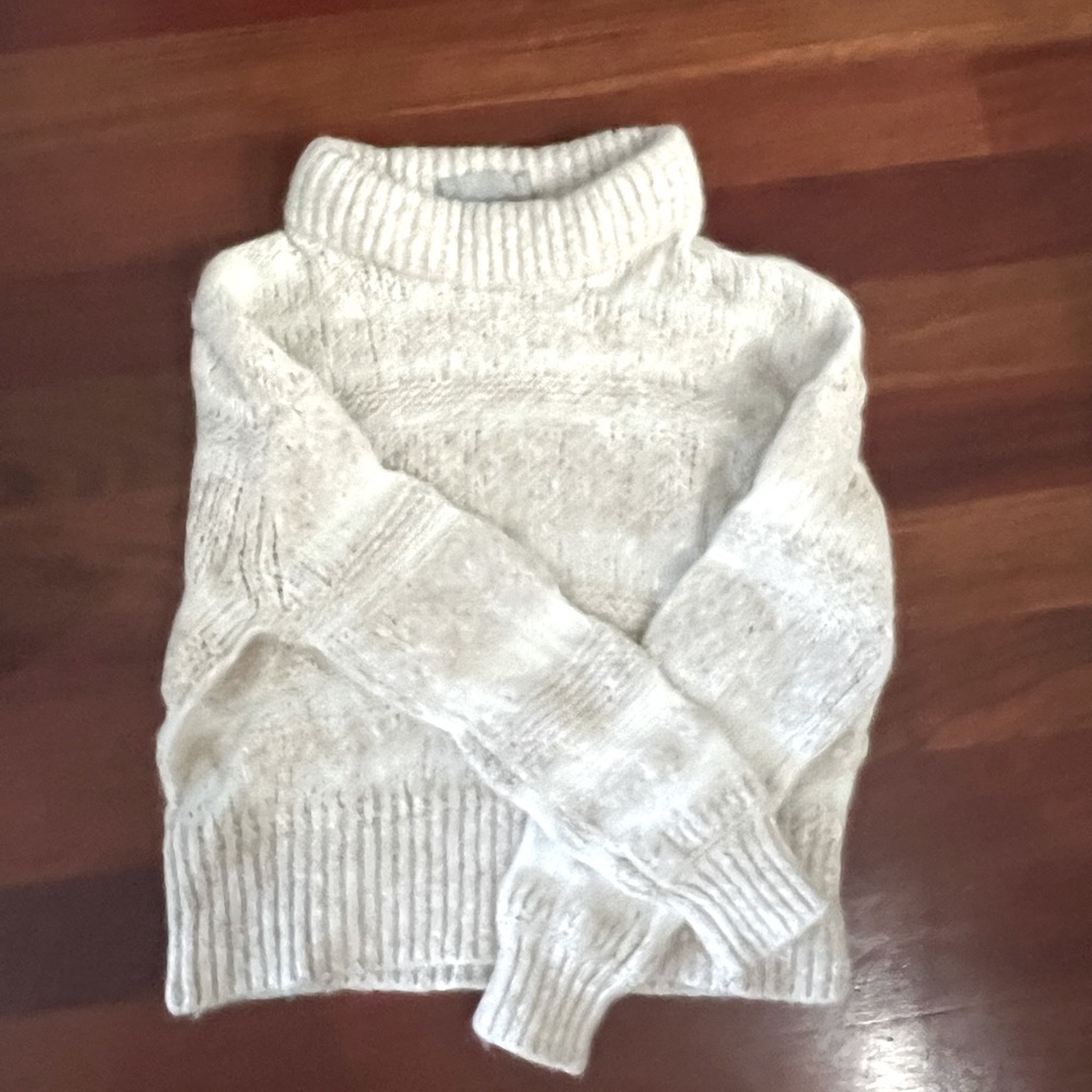 Oatmeal color Everlane sweater